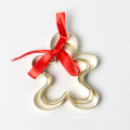 Christmas ginger man golden plating cookie cutter set